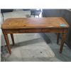 Image 1 : Pine single drawer sofa table