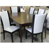 Image 1 : Contemporary dining room table with one leaf