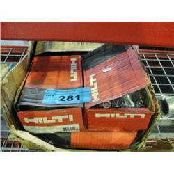 Box of hilti master carton threaded foundation