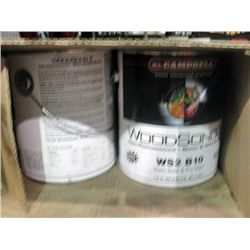 One box of 4G cans of wood stain