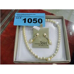Ladies necklace and earring set