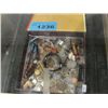 Image 1 : Box of assorted world coins and misc items
