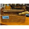 Image 1 : Wooden carpenters tool box and saw