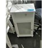 Image 1 : Small white single door cupboard