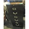 Image 1 : 3 drawer brown metal filing cabinet