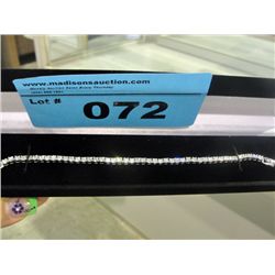 Sterling silver and cubic zirconia tennis bracelet