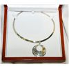 Image 1 : 14Kt Gold an Silver Native Pendant signed R.B 5/07