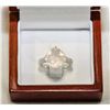 Image 1 : Large Pink quartz and Diamond ring
