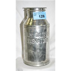 Palm Dairy Saskatoon vintage cream can with lid