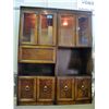 Image 1 : Matching solid wood lighted buffet and hutch