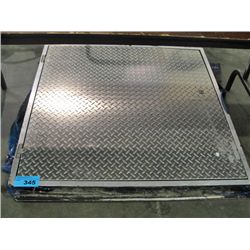 Checkerplate aluminum hatch / bunker cover