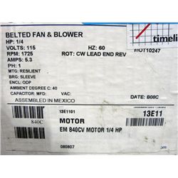 New belted fan and blower