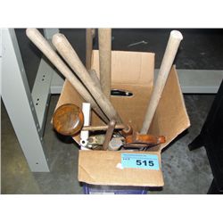 Box of assorted hand tools