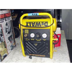 Dewault portable air compressor