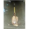 Image 1 : 2 shovels a rake and a broom