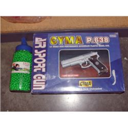 Cyma P.638 airsport gun with one container of BBs