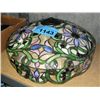 Image 1 : Tiffany style leaded stained glass lamp shade