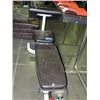 Image 1 : Weight lifters bench with 2 bars and steel weights