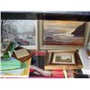 Image 2 : Shelf lot of pictures prints and original art work