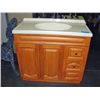 Image 1 : Bathroom vanity cabinet with sink countertop