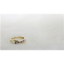 10 Kt Gold Ruby and Diamond ring