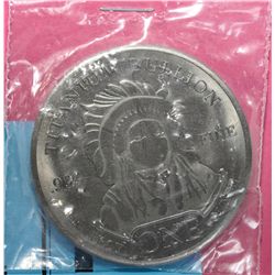 .999 solid Titanium bullion coin