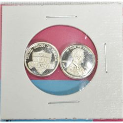 2x .999 Silver Abe Lincoln coins