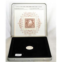 Canadian Millenium Silver coin and stamp set