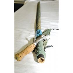 Vintage action rod 2pc fishing rod with case