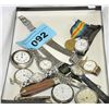 Image 1 : Box of assorted pocket watches, knives, etc