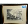 Image 1 : Framed signed original etching