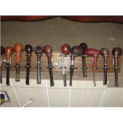 Tobacco pipe collection with display hanger