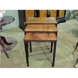 Mid century 3pc rosewood nesting table set