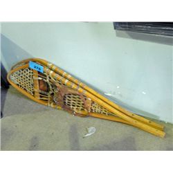 Pair of vintage snowshoes