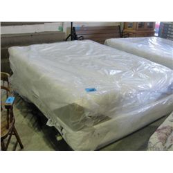 Queen size memory foam mattress and boxspring set