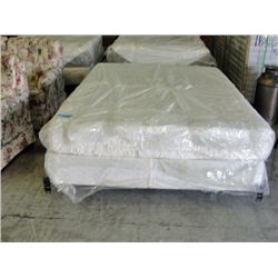 Queen size memory foam mattress and boxspring set