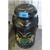 Image 1 : Vintage hand painted creameries lidded cream can