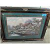 Image 1 : Framed Village of Selworthy Karl Valente print