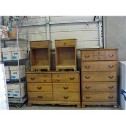 4pc maple bedroom set