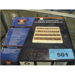 35pc tungston carbide router bit set