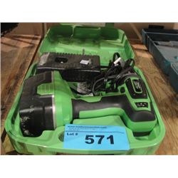 Kawasaki 21.6V cordless drill with one battery a