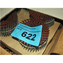 Box of galvanized wire coil nails