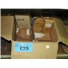 Image 1 : Box of assorted hardware; rivets, buttons,