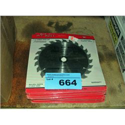 Lot of 18 new carbide tipped saw blades