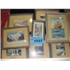 Image 1 : Collection of 8 framed original miniature water
