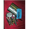 Image 1 : Lot of misc vintage knives, a lighter, a flask