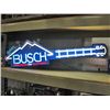 Image 1 : Lighted busch beer advertisment sign