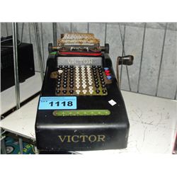 Vintage victor adding machine