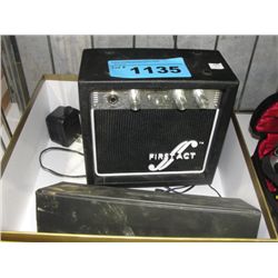 First act guitar amp and dynamic microphone