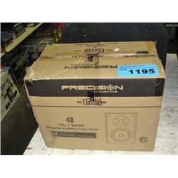 Precision accoustics 2way 4" bookshelf speakers